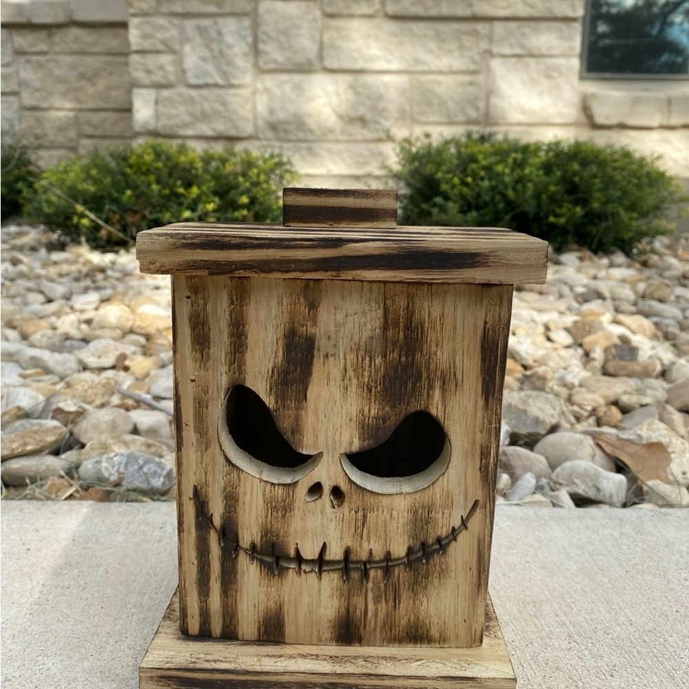 Spooky Brown Wooden Lantern
